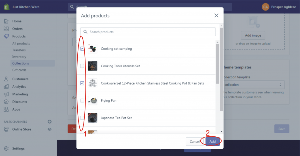 8c how to add product to collection in shopify