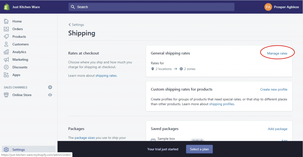 9b shopify shipping tutorial